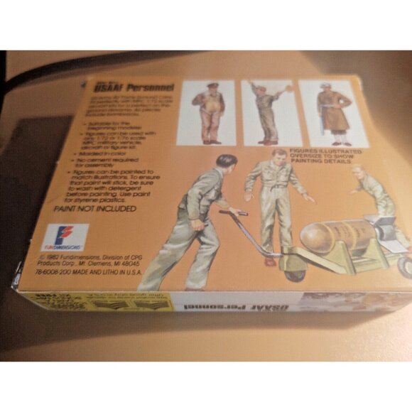 MPC 1/72 USAFF Personnel World War II Figures 46 pcs #1-6009 1982 - Picture 3 of 8